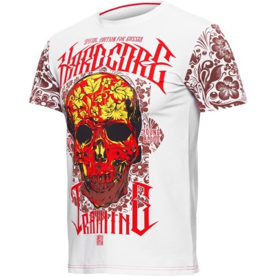 Футболка Hardcore Training Skull Folk White hctshirt0386