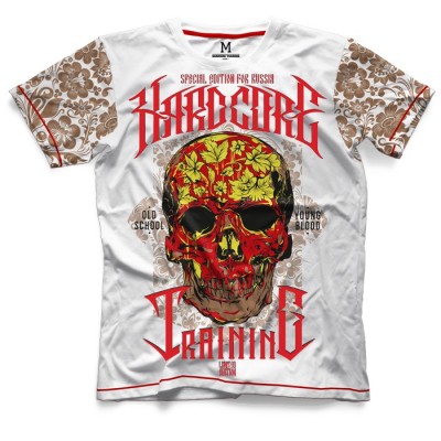 Футболка Hardcore Training Skull Folk White hctshirt0386