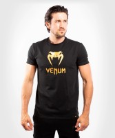 Футболка Venum Classic T- shirt - Black/Gold ven03526-126 в Челябинске  в Челябинске 