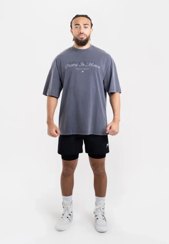 Футболка BoxRaw Poetry In Motion Oversized BXRW-U-PIMT Blue в Челябинске в Челябинске