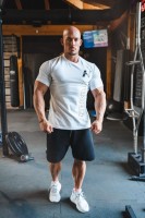 Футболка Nebbia Vertical Logo NEBBIA T-shirt 293 White в Челябинске  в Челябинске 
