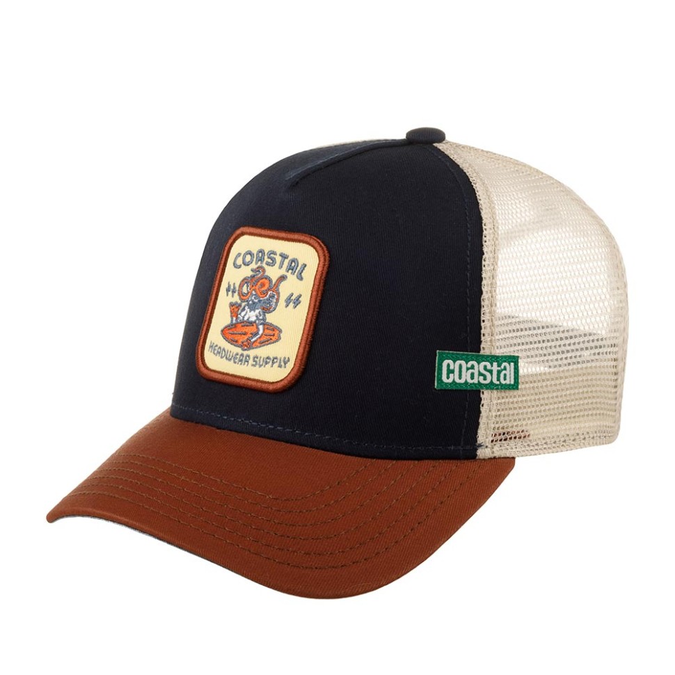 Бейсболка COASTAL HFT Headwear Supply (темно-синий бордовый) 50-151-53-00 в Челябинске в Челябинске