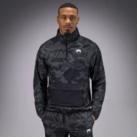 Толстовка Venum Trooper Men's Half-Zip Jacket - Black/Dark Charcoal Ven05355-577 в Челябинске  в Челябинске 
