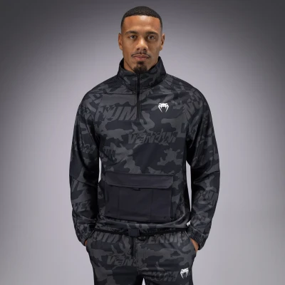 Толстовка Venum Trooper Men&#039;s Half-Zip Jacket - Black/Dark Charcoal Ven05355-577