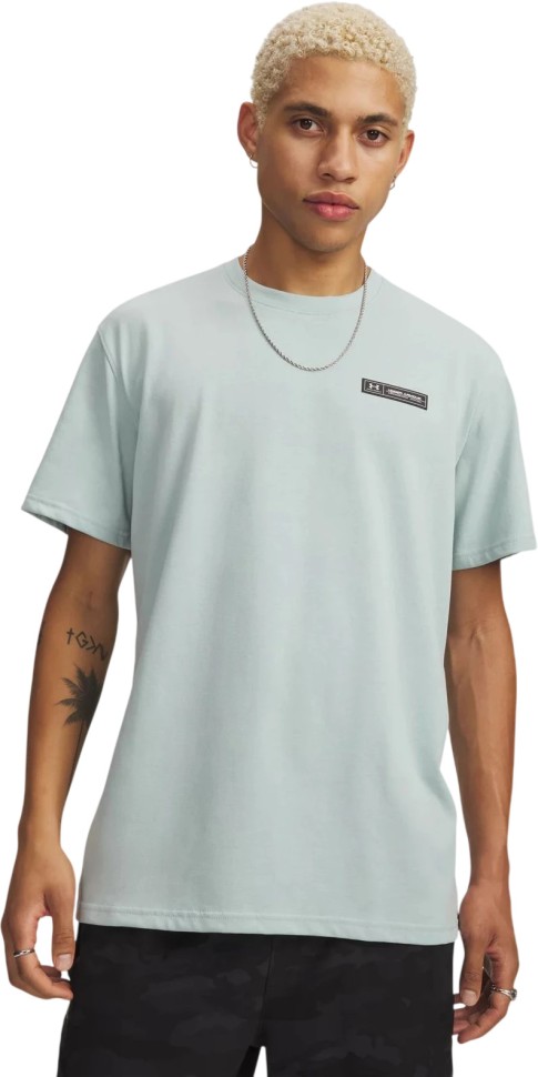 Футболка Under Armour UA HW ARMOUR LABEL SS 1382831-477 в Челябинске  в Челябинске 