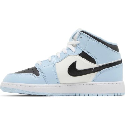 Кроссовки Nike Air Jordan 1 Mid GS “Ice Blue” 555112-401 