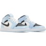 Кроссовки Nike Air Jordan 1 Mid GS “Ice Blue” 555112-401 в Челябинске в Челябинске