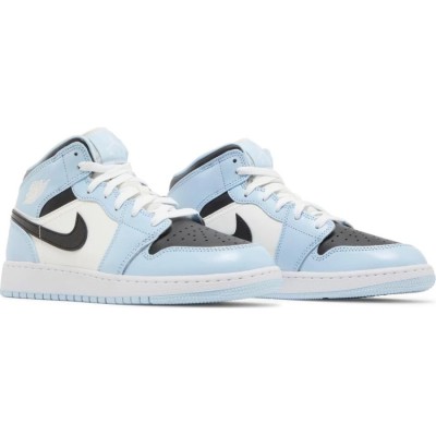 Кроссовки Nike Air Jordan 1 Mid GS “Ice Blue” 555112-401 