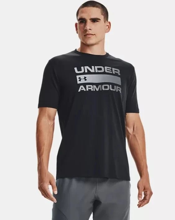 Футболка Under Armour UA TEAM ISSUE WORDMARK SS Black /  / Rhino Gray 1329582-001 в Челябинске  в Челябинске 