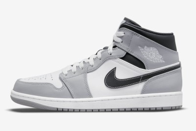 Кеды Nike AIR JORDAN 1 MID &quot;LIGHT SMOKER GREY&quot; 554724-078