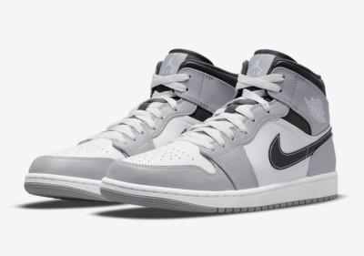 Кеды Nike AIR JORDAN 1 MID &quot;LIGHT SMOKER GREY&quot; 554724-078