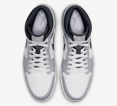 Кеды Nike AIR JORDAN 1 MID &quot;LIGHT SMOKER GREY&quot; 554724-078