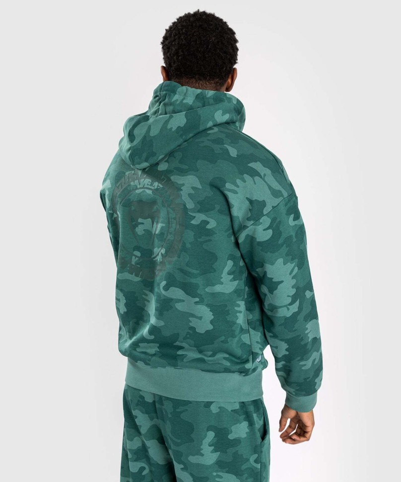Толстовка Venum Vortex XL Men's Hoodie - Turquoise Camo VEN05218-640 в Челябинске  в Челябинске 