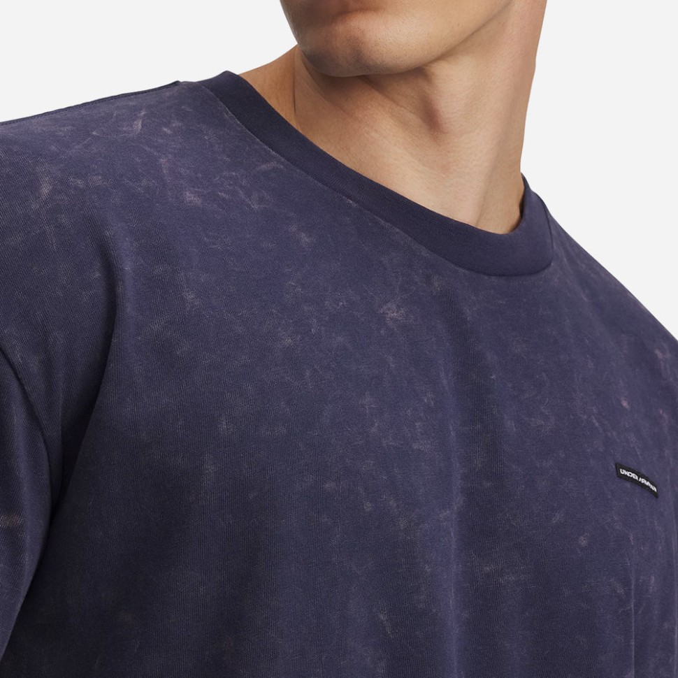 Футболка Under Armour UA M HW OS LOGO WASH SS 1389147-403 в Челябинске в Челябинске