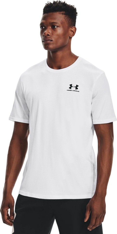 Футболка Under Armour Sportstyle Left Chest Logo SS 1326799-100 в Челябинске  в Челябинске 
