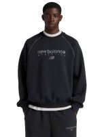 Толстовка New Balance Linear Graphic Fleece Hoodie MT61U4JO-BK в Челябинске  в Челябинске 