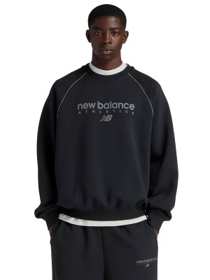 Толстовка New Balance Linear Graphic Fleece Hoodie MT61U4JO-BK