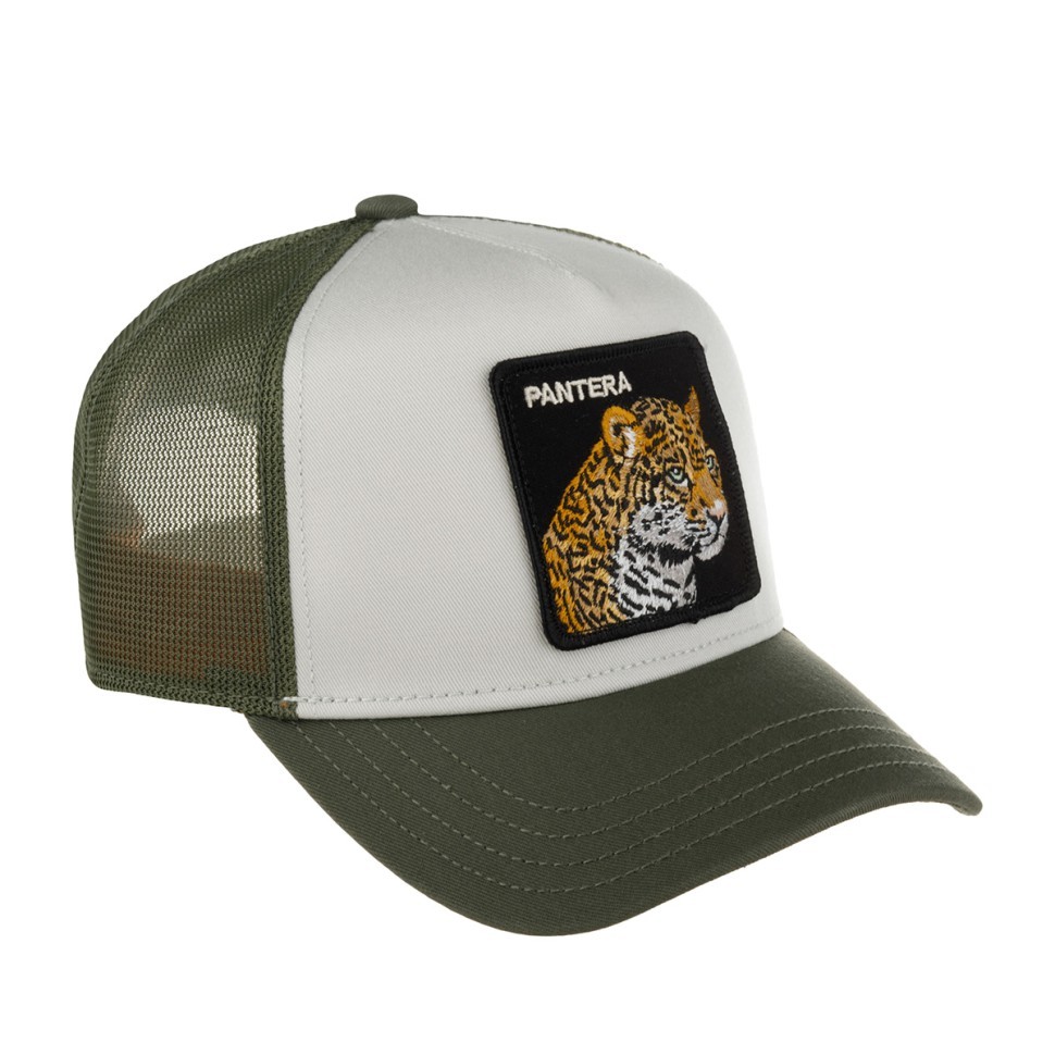 Бейсболка GOORIN BROTHERS ANIMAL FARM Pantera оливковый белый 91-855-51-00 в Челябинске  в Челябинске 