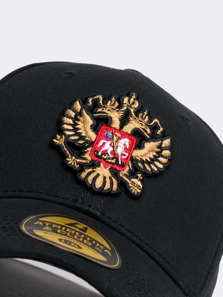Бейсболка ATRIBUTIKA & CLUB Россия, черн. 10392 в Челябинске  в Челябинске 