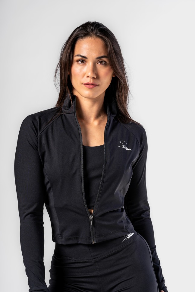 Джемпер Nebbia Deni x NEBBIA Fitness Zip Tracktop 314 Black в Челябинске в Челябинске