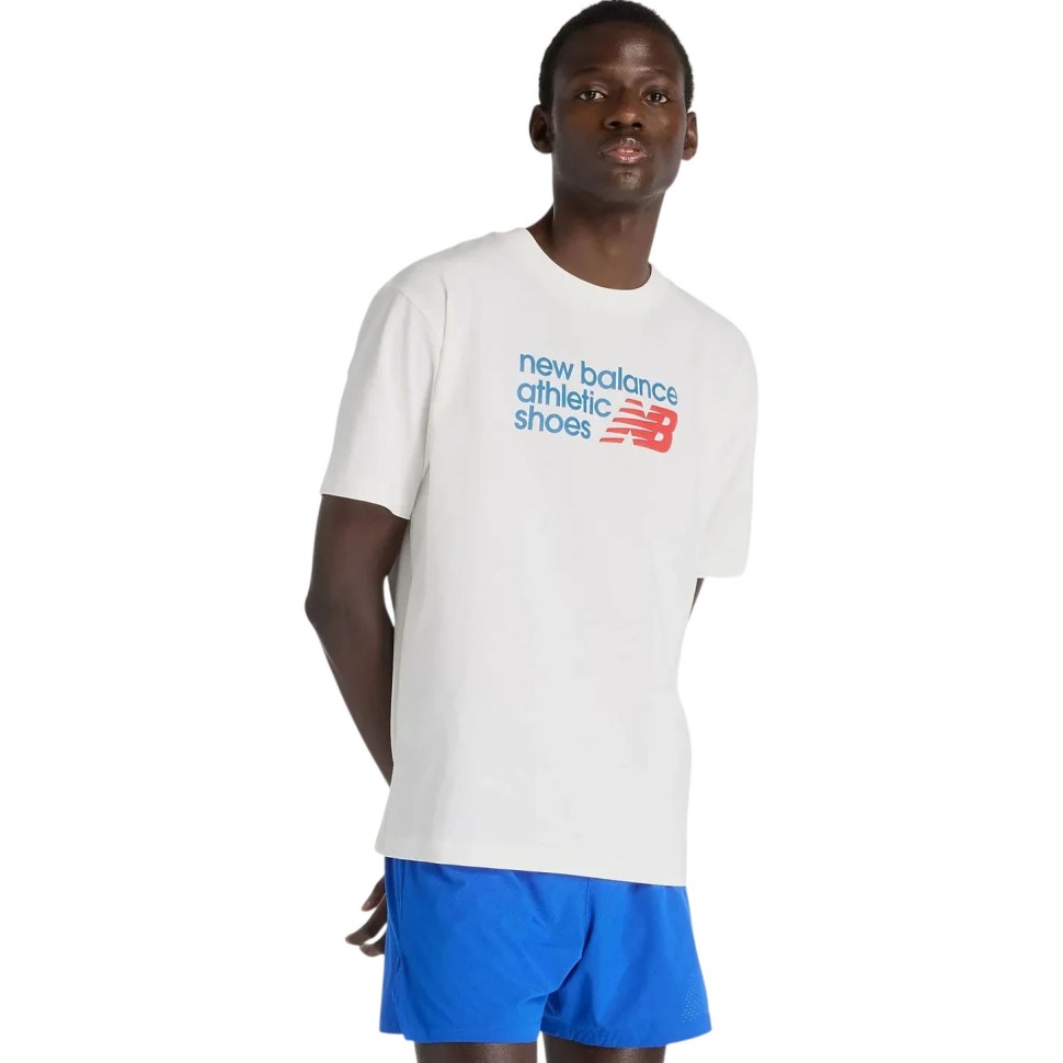 Футболка New Balance Athletics Premium Relaxed Chest Logo T-Shirt MT51900-SST в Челябинске  в Челябинске 