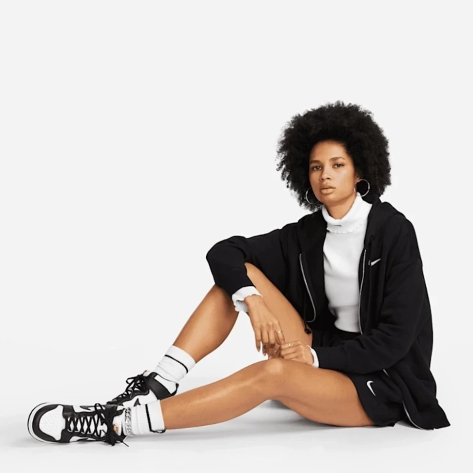 Толстовка Nike W Nsw Phnx Flc Fz Os Hoodie DQ5758-010 в Челябинске  в Челябинске 