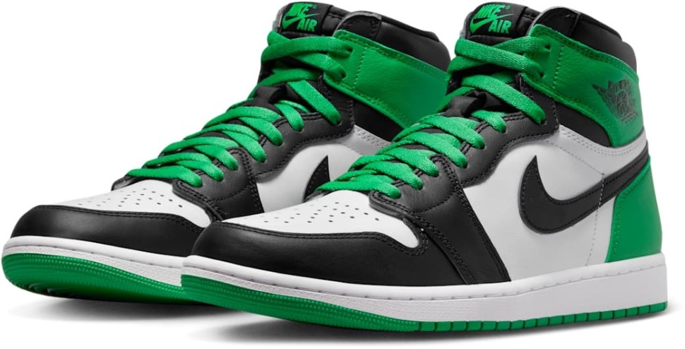 Кроссовки Nike AIR JORDAN 1 RETEO HIGH OG  BLACK AND LUCKY GREEN DZ5485-031