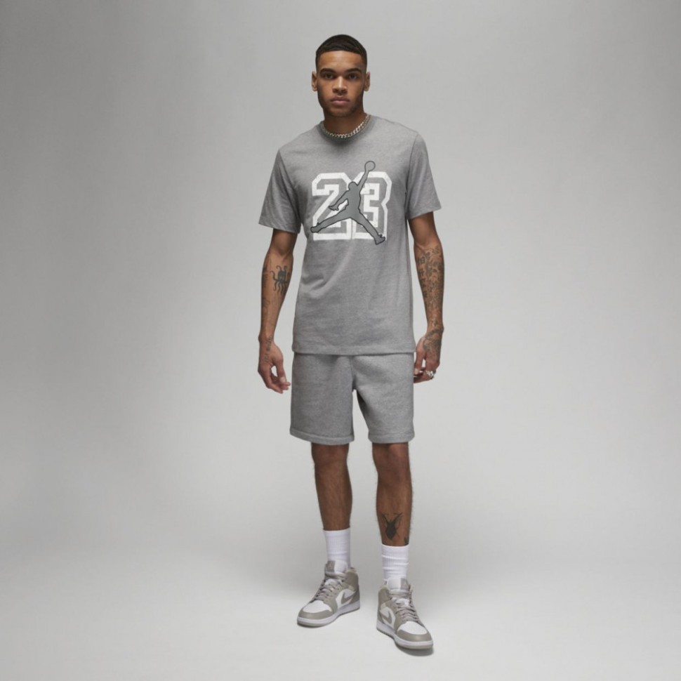 Футболка Nike Jordan Flight Essentials Tee grey FB7394-091 в Челябинске  в Челябинске 