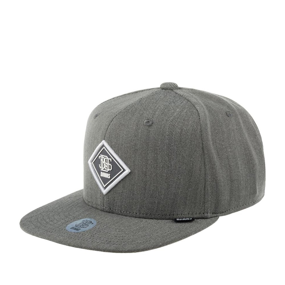 Бейсболка DJINNS 6P SB Fine Herringbone (серый) 50-165-08-00 в Челябинске в Челябинске