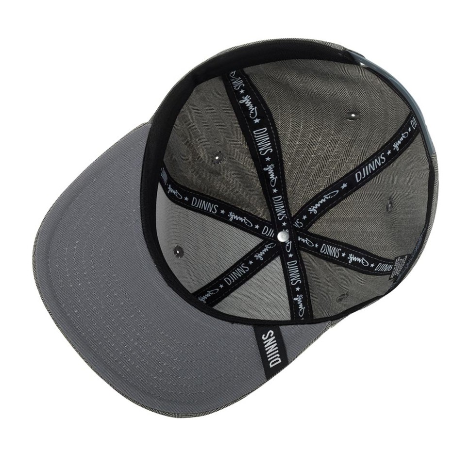 Бейсболка DJINNS 6P SB Fine Herringbone (серый) 50-165-08-00 в Челябинске в Челябинске