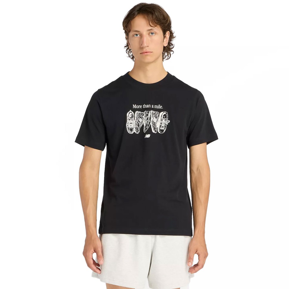 Футболка New Balance Miler T-Shirt MT61778S-BK в Челябинске  в Челябинске 