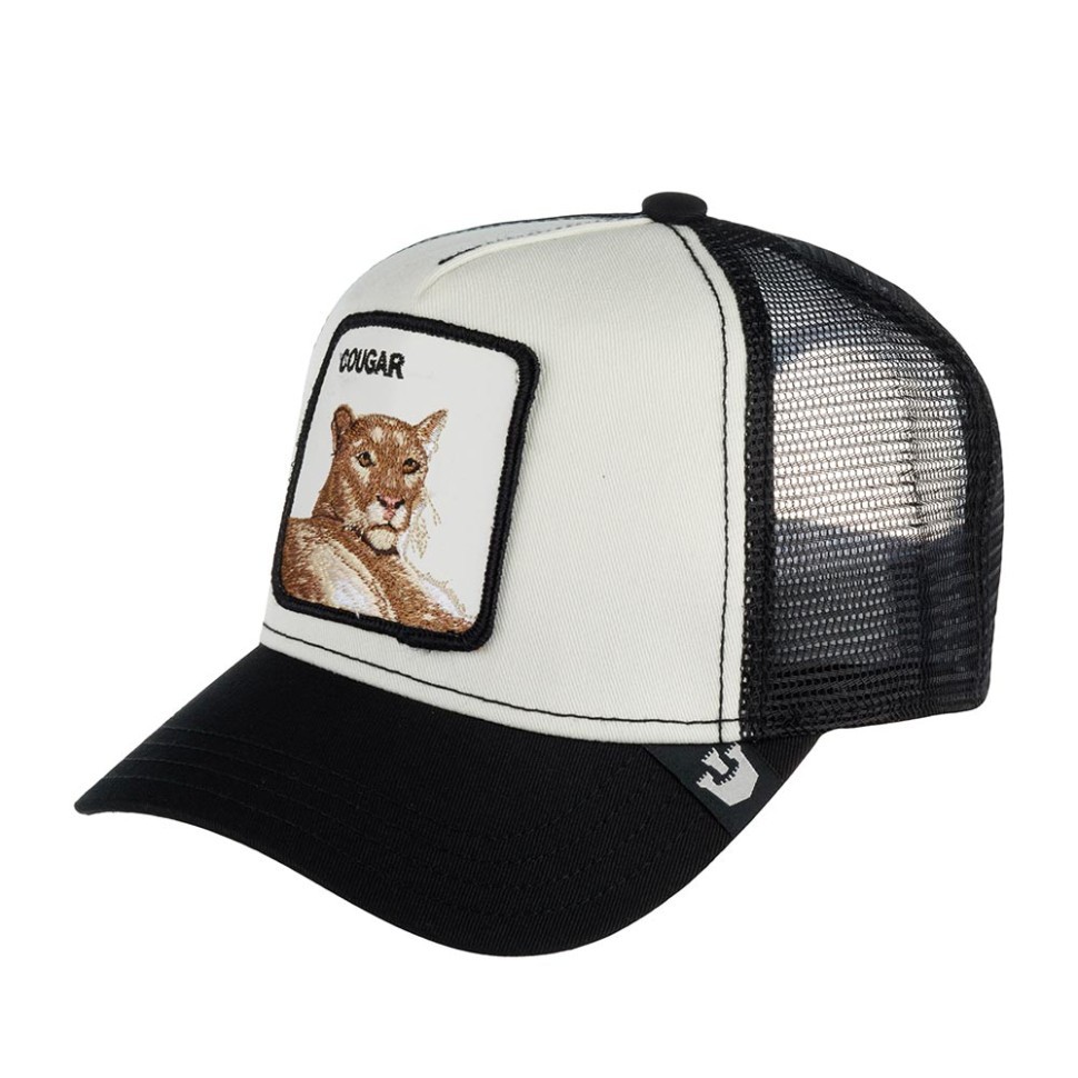 Бейсболка GOORIN BROTHERS ANIMAL FARM MEOW MEOW Пума черный белый 91-654-72-00 в Челябинске  в Челябинске 