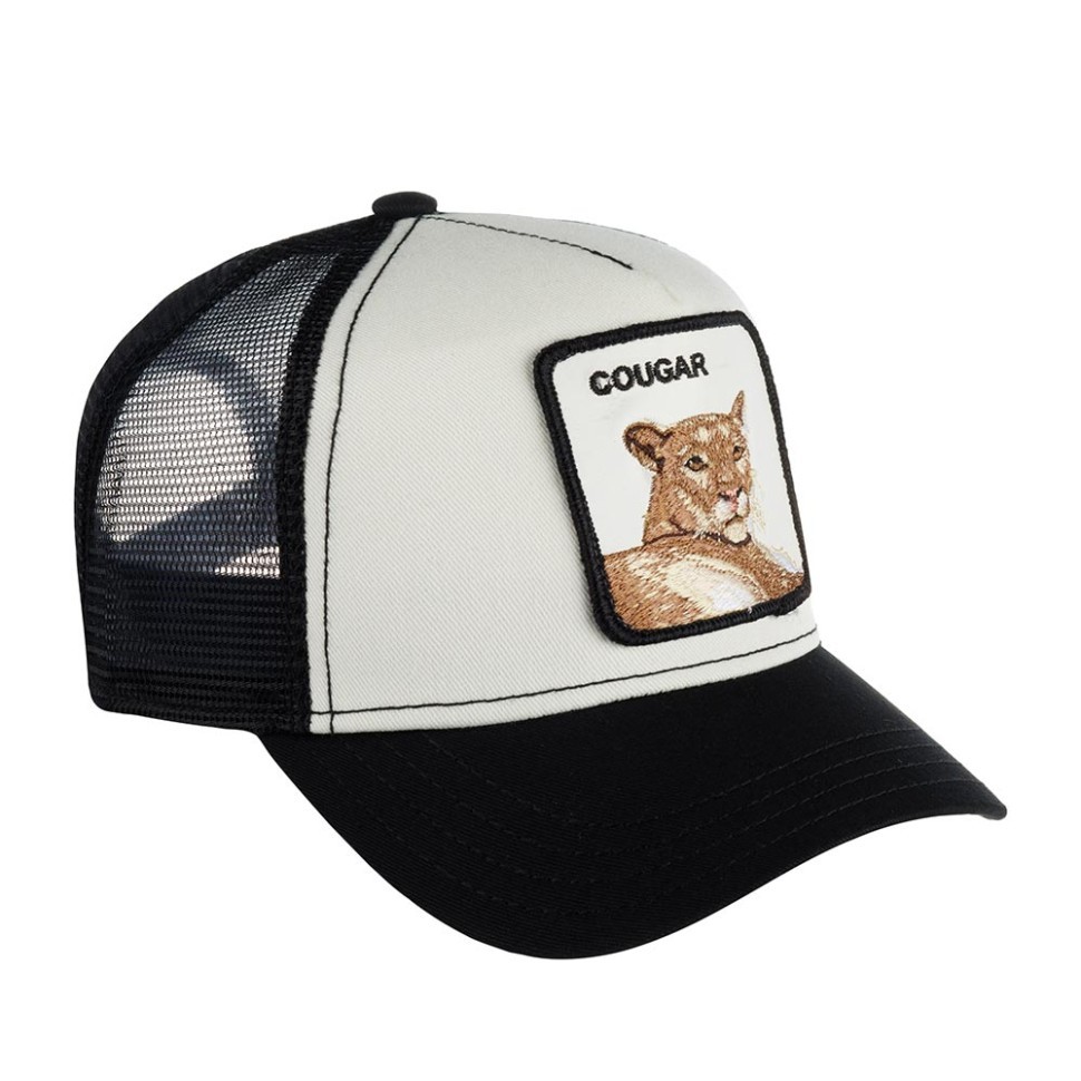 Бейсболка GOORIN BROTHERS ANIMAL FARM MEOW MEOW Пума черный белый 91-654-72-00 в Челябинске  в Челябинске 