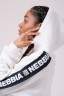 Толстовка NEBBIA Ribbon cropped hoodie 520 WHITE в Челябинске 