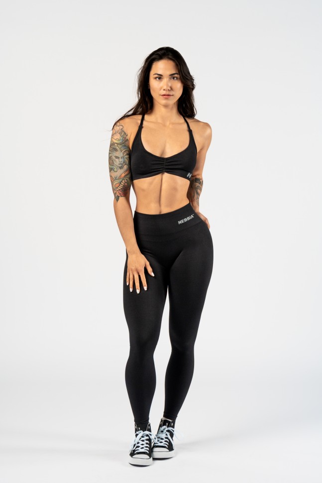 Леггинсы Nebbia Seamless High-Waist Leggings MAXIMUM PUSH-UP 302 Black в Челябинске в Челябинске